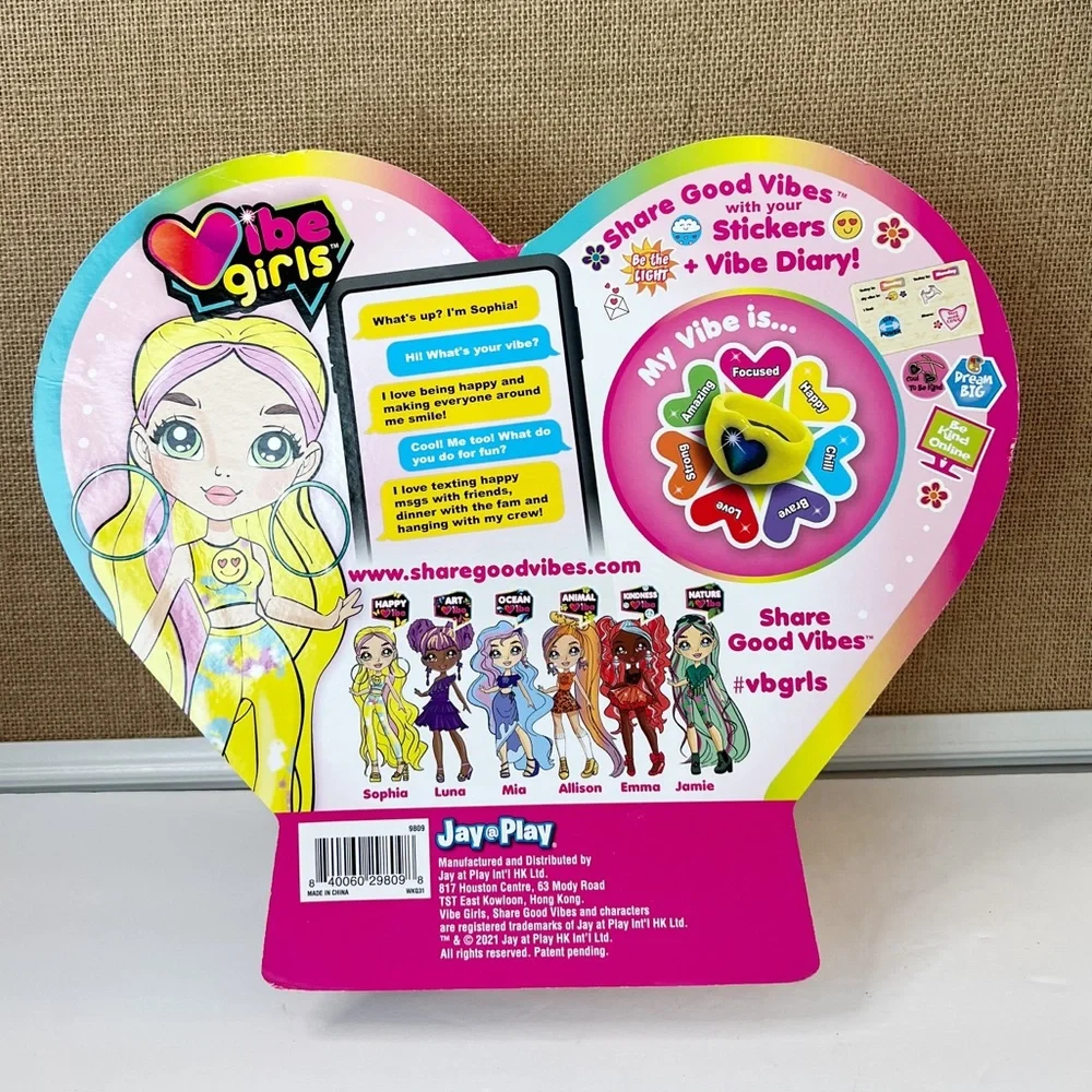 Vibe Girls Sophia Happy Vibe, Set Includes: a Vibe Girl, Accessories, & More.